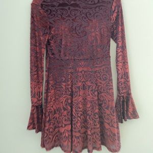 Textured Long Sleeve Dress